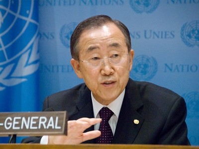 UN Chief urges for a global legal agreement on climate change - ảnh 1